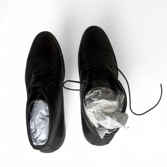 The Men's Store at Bloomingdales Brown Lace up Cap Toe Boots Shoes Sz 10.5 NIB - Picture 8 of 13